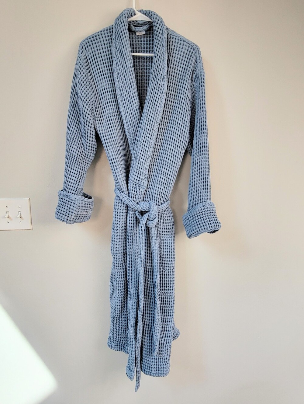 Brooklinen Dreamweave Waffle Knit Turkish Cotton Robe Womens XL Luxury Comfort
